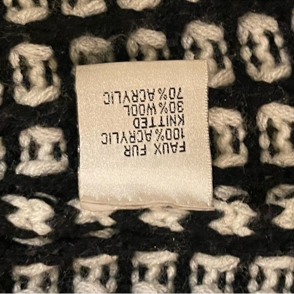 TEMPO PARIS FAUX FUR OPEN FRONT CARDIGAN SIZE S/M - Picture 4 of 8